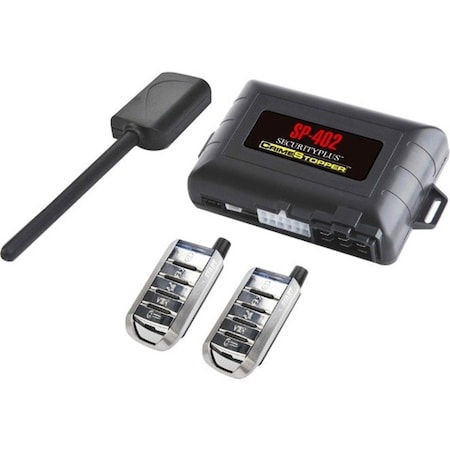 Crimestopper Securityplus 1-Way Combo Alarm, Keyless Entry & Remote Start System SP402